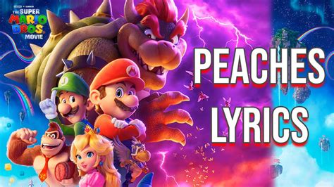 peach lyrics mario|jack black singing peaches song.